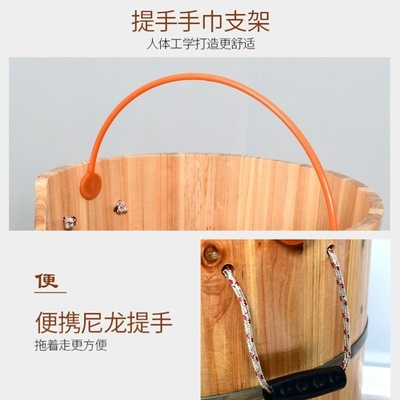 香杉木泡脚木桶泡腿木桶熏蒸木桶足浴桶加热蒸汽足疗桶养生木桶