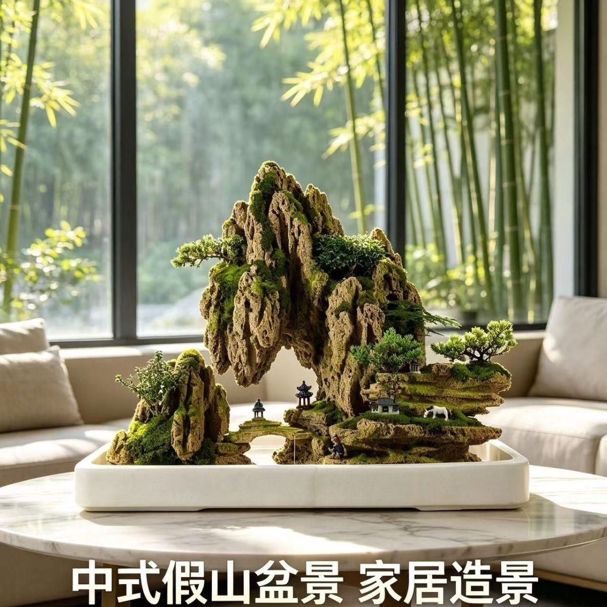 精品吸水石假山流水鱼池