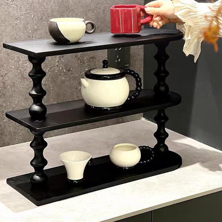 中古风多层收纳架展示架