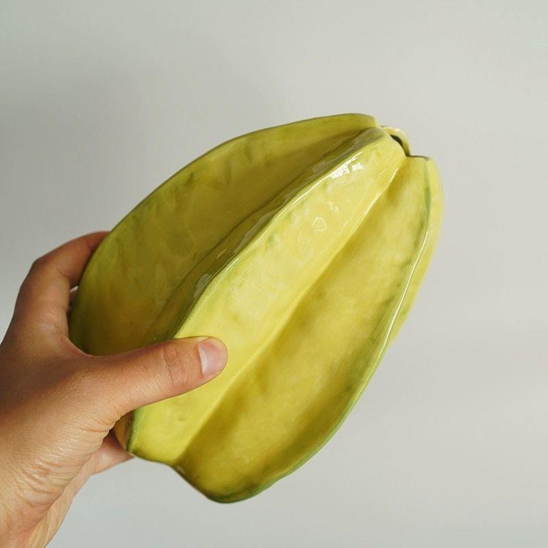 北欧ins杨桃欧式陶瓷花瓶