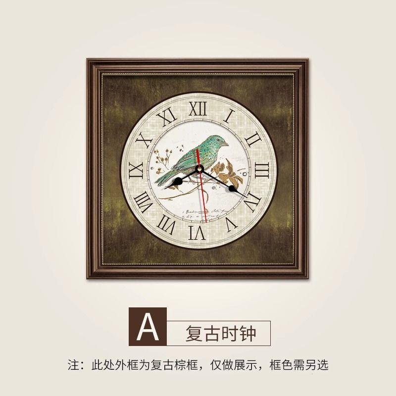 配电箱电表箱装饰画带钟
