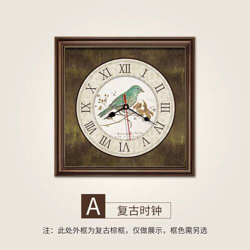 配电箱电表箱装饰画带钟