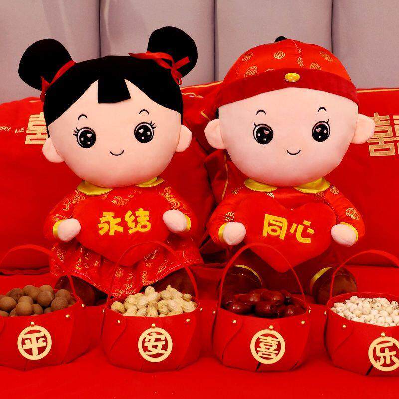 金童玉女压床娃娃一对结