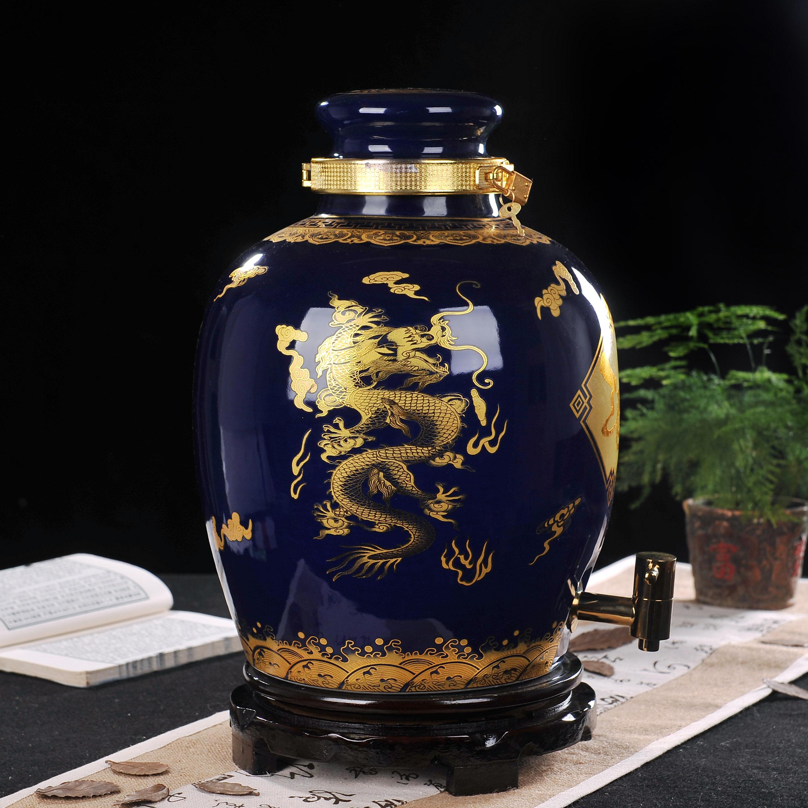 景德镇陶瓷酒坛子家用带