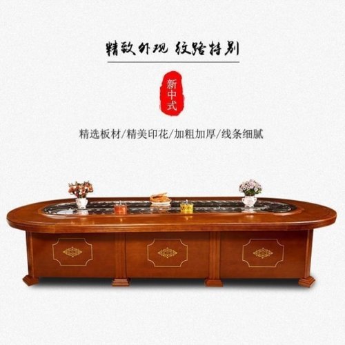 酒店椭圆形椭圆电动餐桌长方形旋转转盘火锅饭店餐厅条形传送带