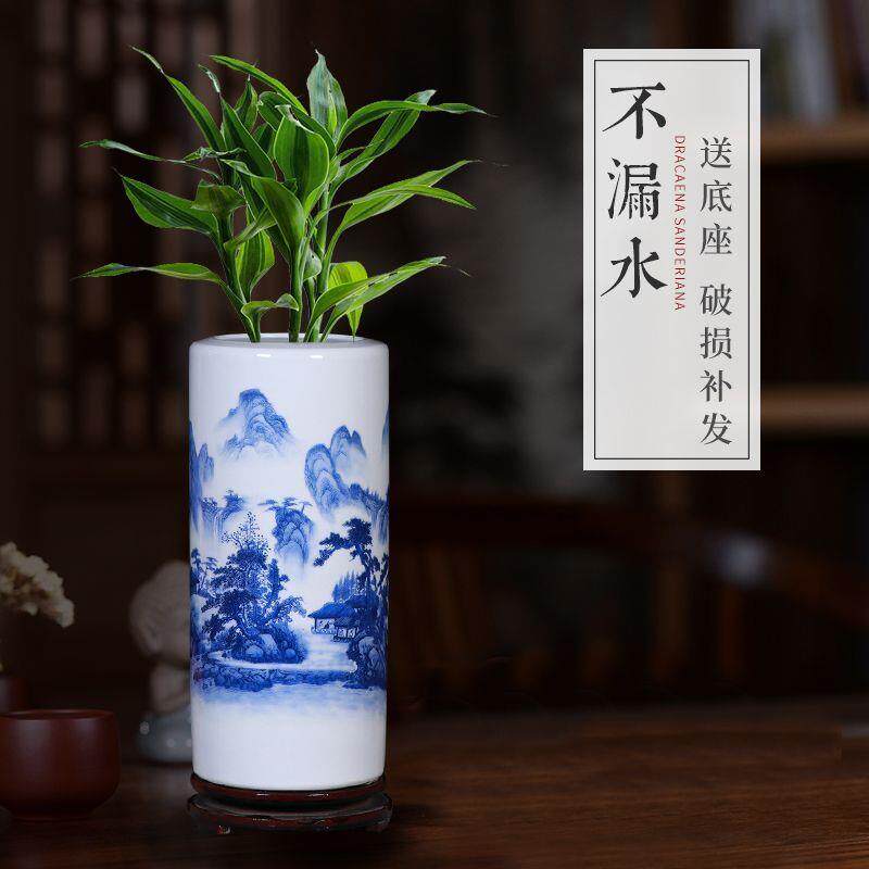 富贵竹花瓶水培中式水养