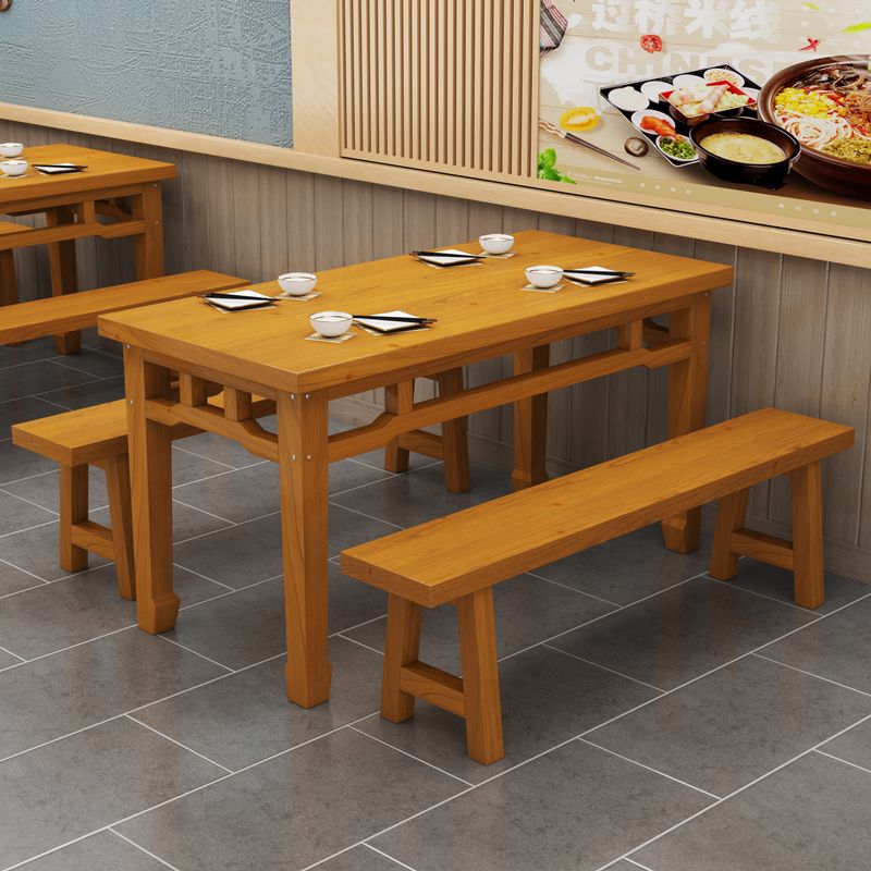 中式实木快餐店早烧烤大