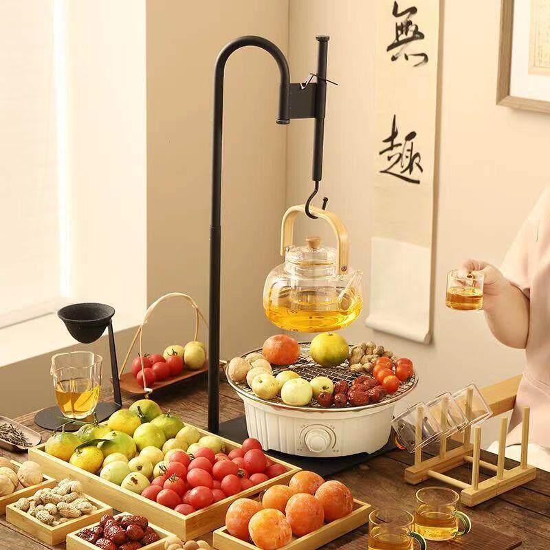 围炉煮茶室内家用网红全套电陶炉煮茶花茶茶具套装玻璃茶壶煮茶器