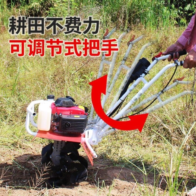 微耕机农用小型开沟机新款耕地机翻土神器耕田汽油松土犁地旋耕机