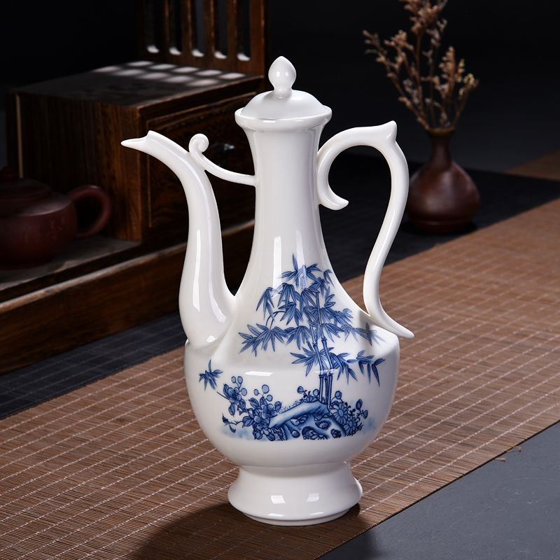 家用青花酒壶1斤装大号