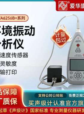 杭州爱华AWA6256B+1环境振动分析仪振动仪震动计工业振动测量
