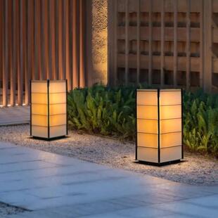 太阳能户外庭院花园草坪灯简约现代装饰氛围感石板小径台阶景观的