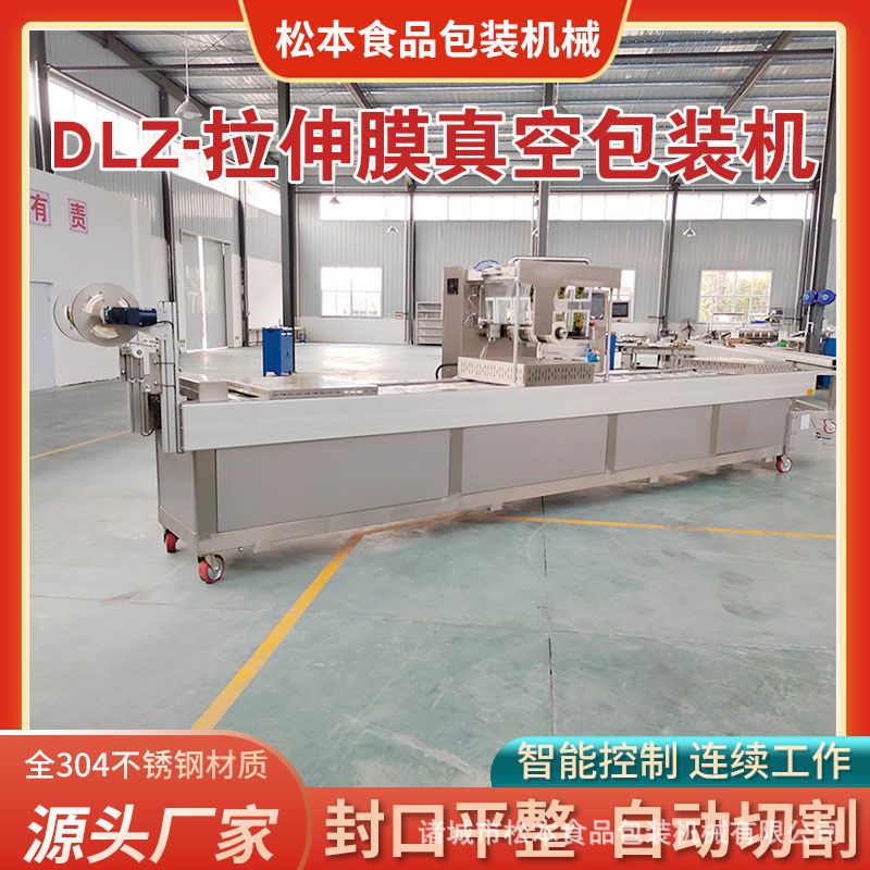 全自动连续式牛排鱼肠真空封口机