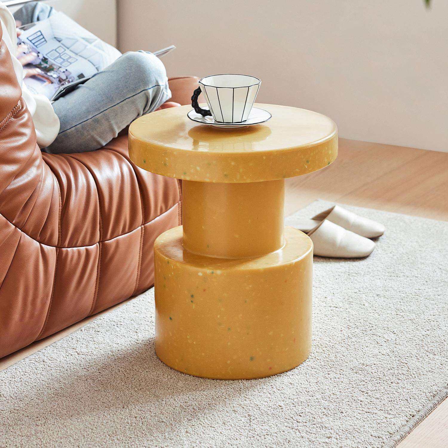 轩尼家居北欧创意小边几设计师圆形角几小户型迷你简约小圆桌圆凳