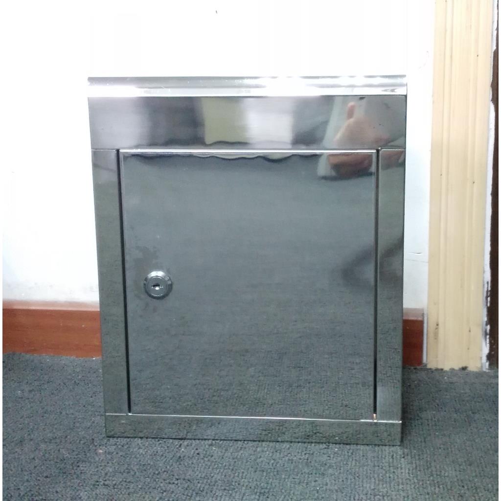 挂式信报箱不锈钢收件箱镜面挂式大号信件箱可印logo建议箱现货