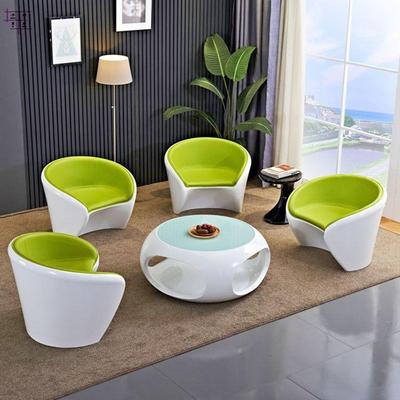 洽谈桌椅组合接待创意沙发公司会客店铺休息区室个性沙发简约组合