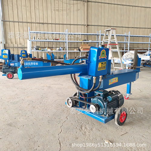 树疙瘩劈柴机重型液压电动劈木机三相电5.5KW 汽油机两用农用木材