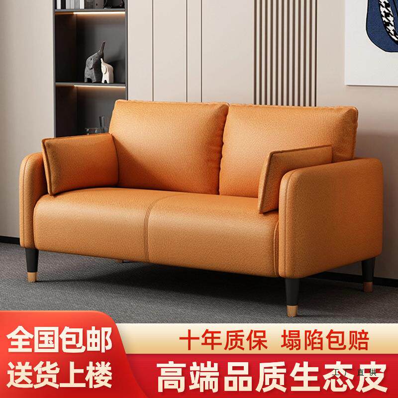 科技布沙发客厅小户型简约现代公寓轻奢卧室出租房双人三人服装店