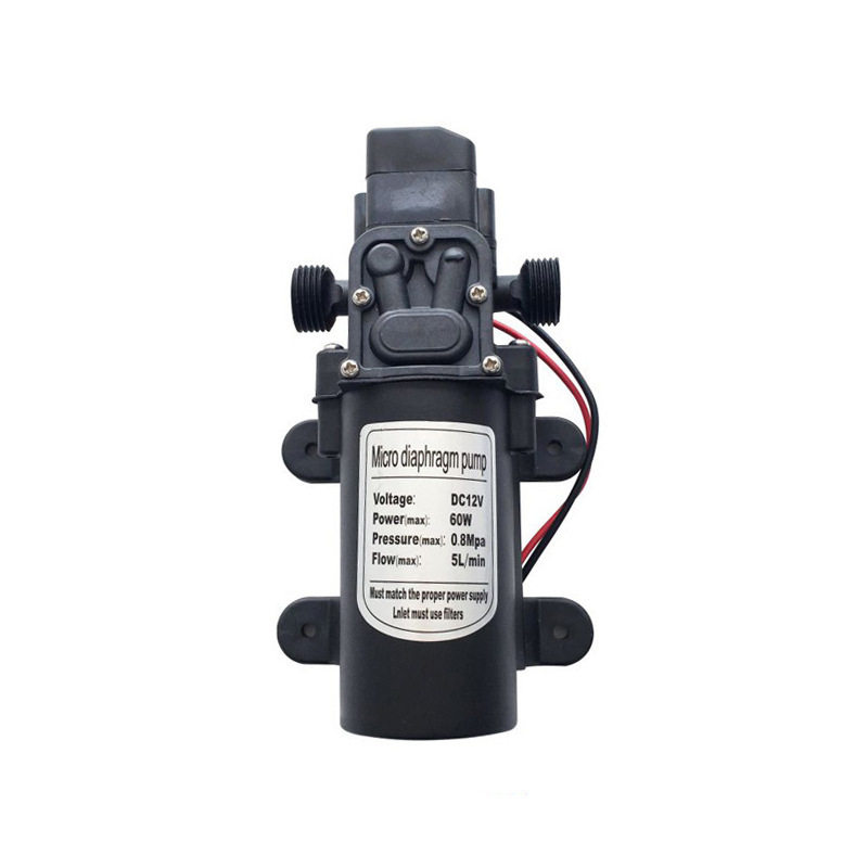 家用智能微型隔膜泵电动高压洗车水泵 12V 60W水泵 园林灌溉水泵