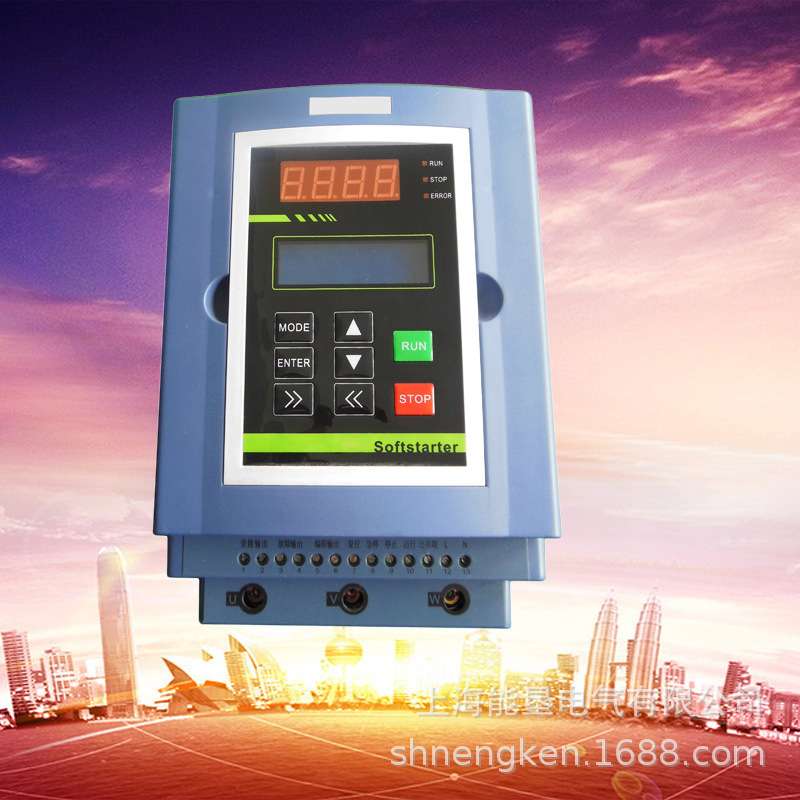 在线式内置旁路软启动柜/器90KW/380V中文起动器 低压软启动器
