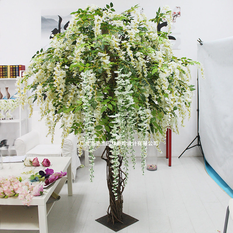 婚庆仿真桃花树室内外造景
