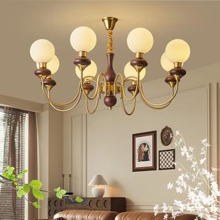 美式中古风客厅吊灯法式复古南洋小卧室灯网红创意工作室大厅主灯