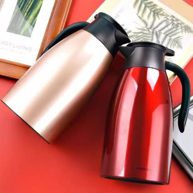 品家家品大容量家用保温壶2L316不锈钢抽真空暖瓶3108B办公壶