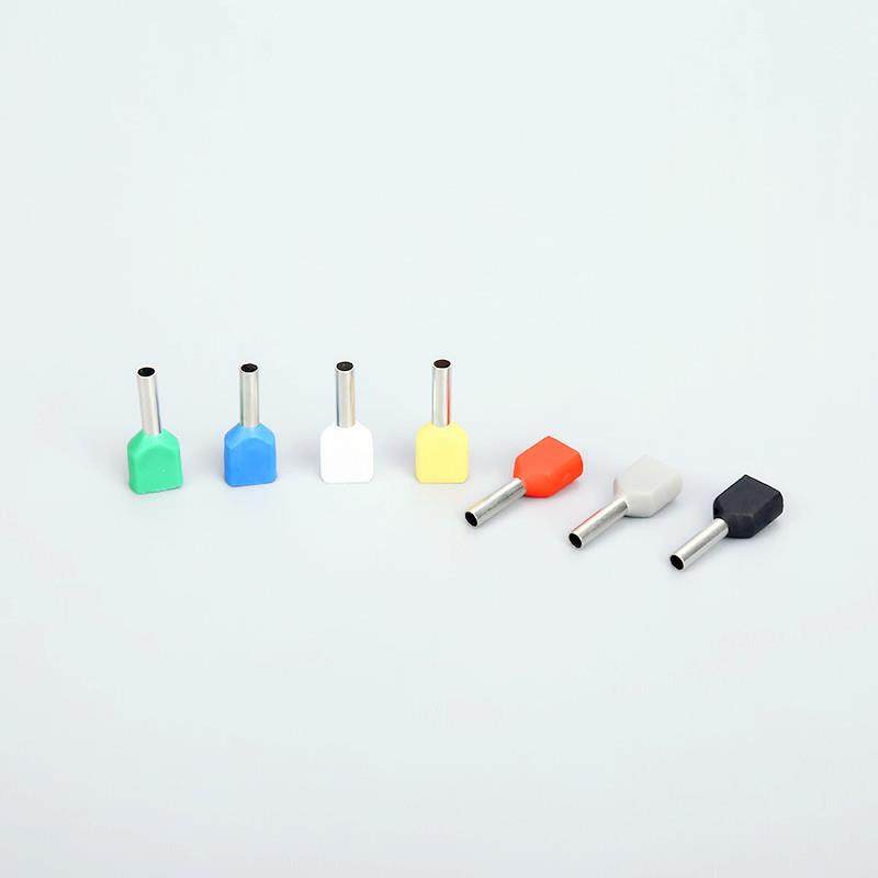 直销TE10-14双线管形预绝缘端头铜接TE线耳E形管针形端子