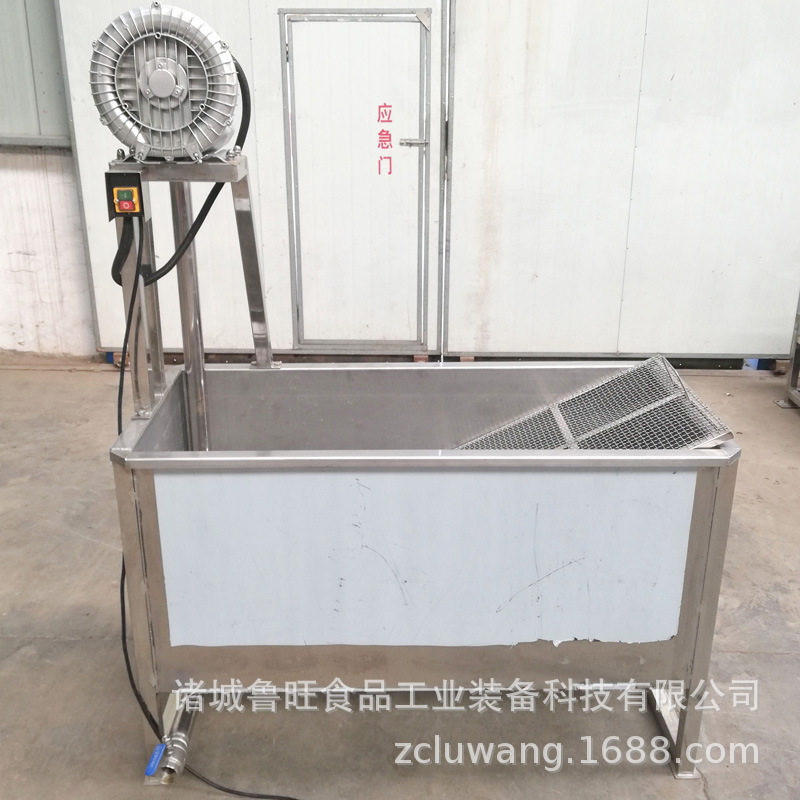 非标制作果蔬清洗设备 不锈钢加热浸泡槽 气泡翻浪式蔬菜清洗机