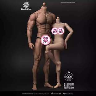 现货Worldbox AT027 1/6 耐操素体 壮汉版 男素体 现货