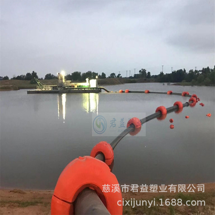 聚乙烯大浮力管道浮筒拦污警示
