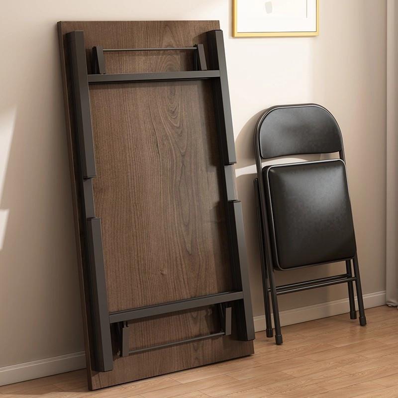 折叠电脑桌台式书桌家用办公桌卧室长方形小桌子简易学习写字桌