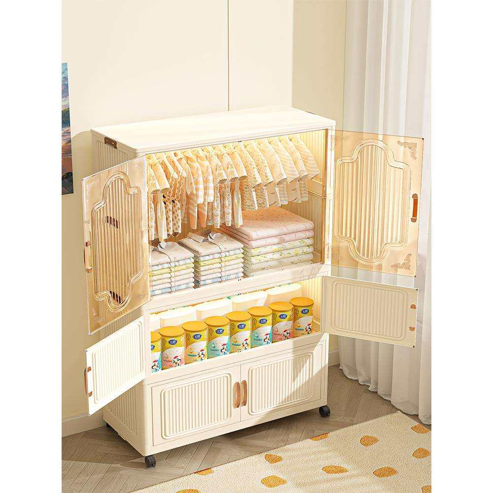 儿童衣柜简易免安装家用衣服折叠收纳柜宝宝婴儿小衣橱卧室储物柜