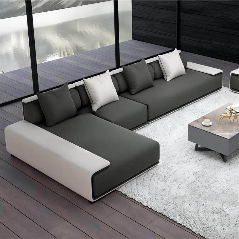 可拆洗布艺沙发客厅大小户型高级网红现代简约乳胶雪尼尔棉麻整装