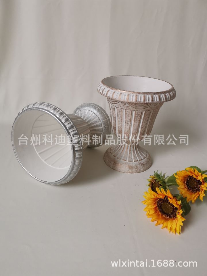 厂家销售KD2923WS系列轻奢欧式罗马盆 婚庆摆设用品 居家装饰盆