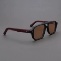 Matte Black Frame, Matte Red Legs + Polarized Light Brown Lenses