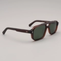 Transparent Brown Frame + Polarized Dark Green Lenses