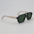 Matte Black Frame, Matte Yellow Legs + Polarized Dark Green Lenses