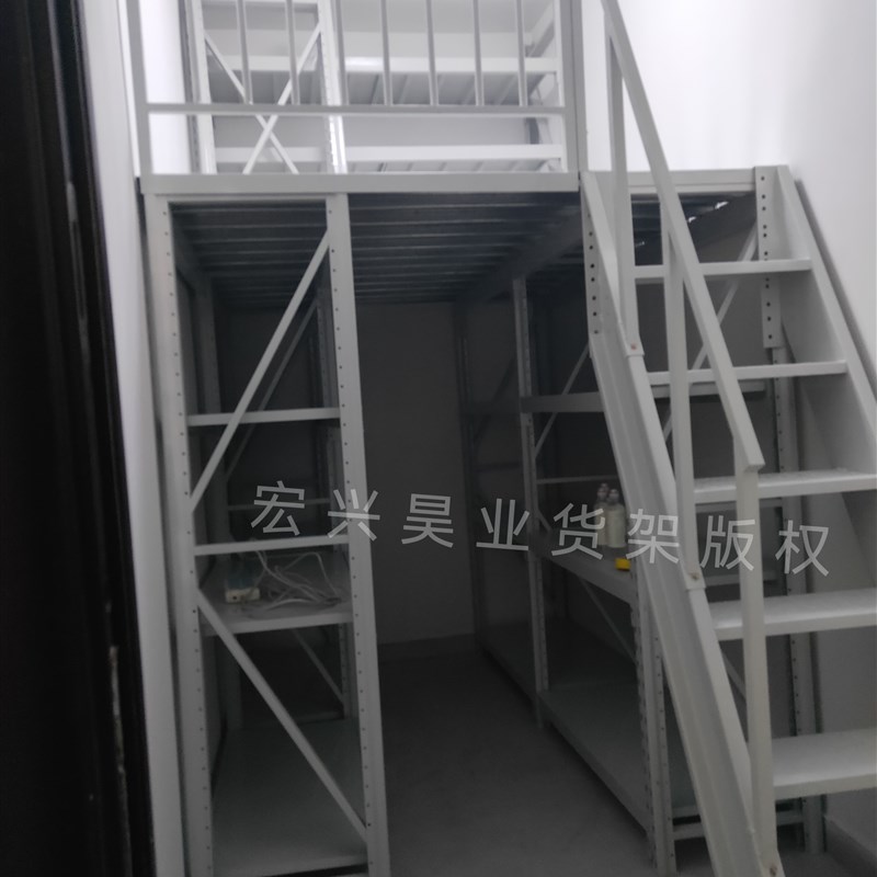 家用储藏间阁楼平台货架搭建地下室库房钢结构夹层北京定制二层