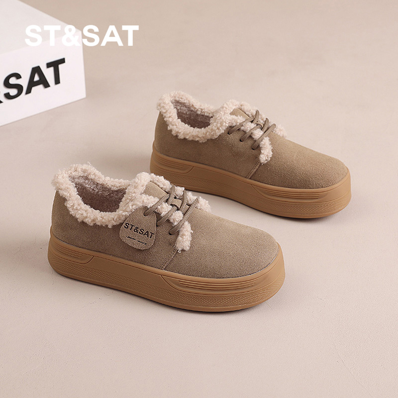 星期六勃肯鞋女冬季加绒加厚保暖