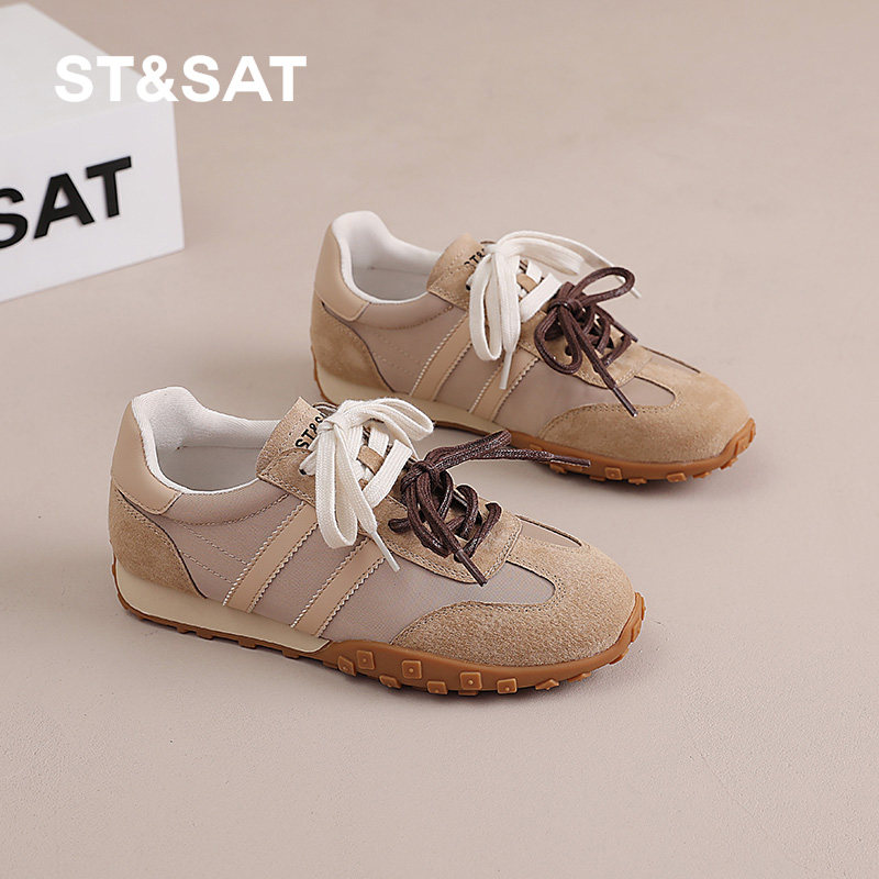 星期六德训女鞋真皮复古