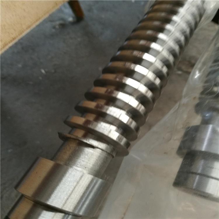 加工45#钢梯形丝杆TR50-100左右旋t型螺纹大型精密机床丝杠