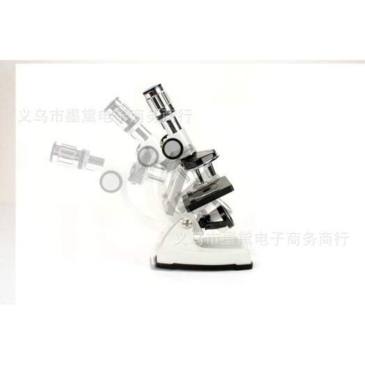 直销学生金属显微镜1200x 变焦目镜 手提箱儿童显微镜