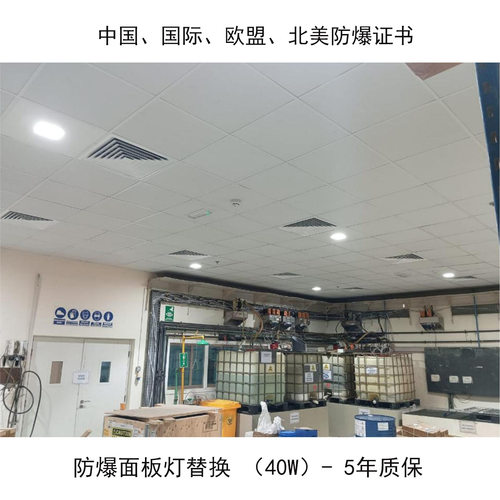LED防爆面板灯替换 嵌入式防爆灯 36W 40W 60W 80W 100W  200W