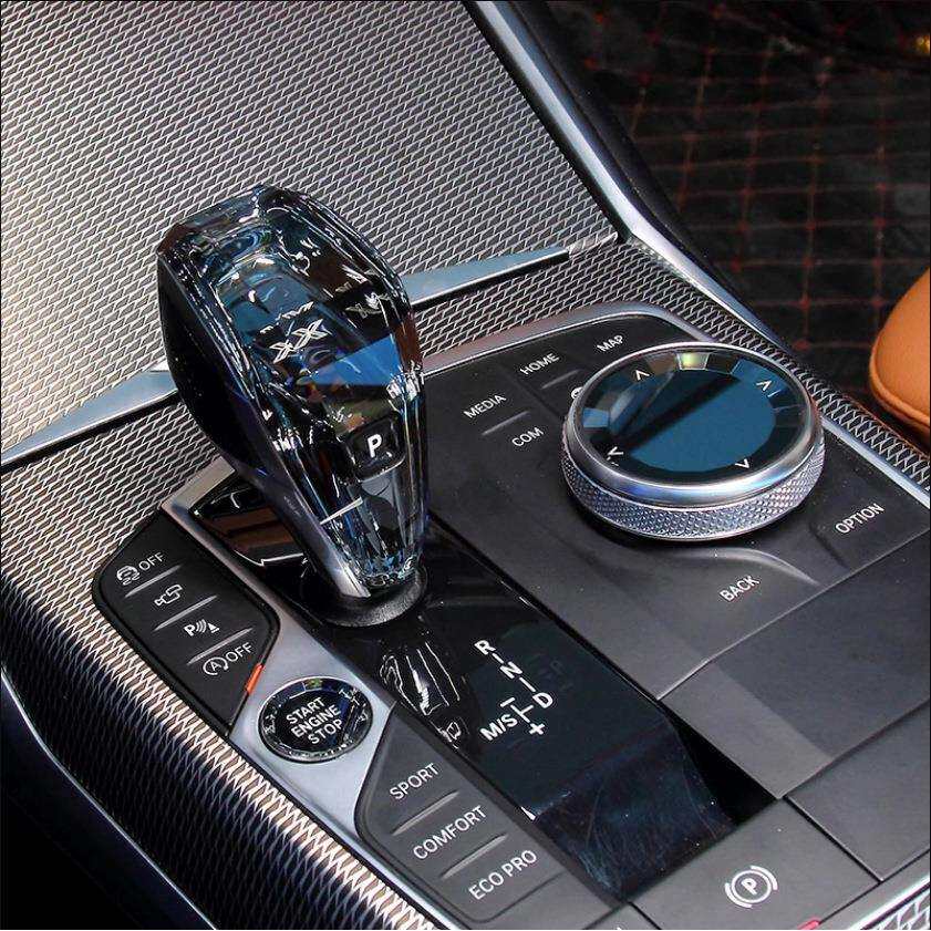 适用宝马水晶档把新3系5系76GT/X3X4X5X7宝马排挡三件套旋钮改装