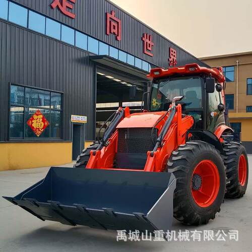 黑河供应776反铲装载机四轮转向加重前后桥加强型伸缩臂
