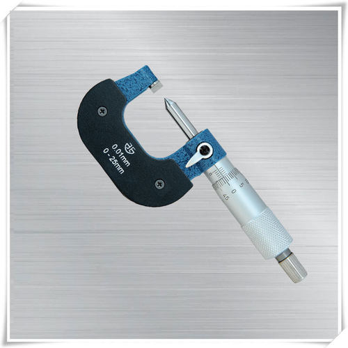 青量机械式单尖头千分尺C型0-25mm外径千分尺200-51-200