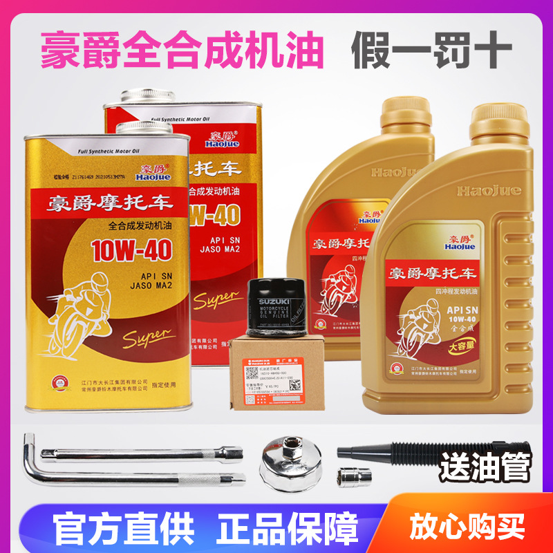 原装全合成机油滤芯机滤铃木DL GW250 GSX250R DR300摩托车TR300