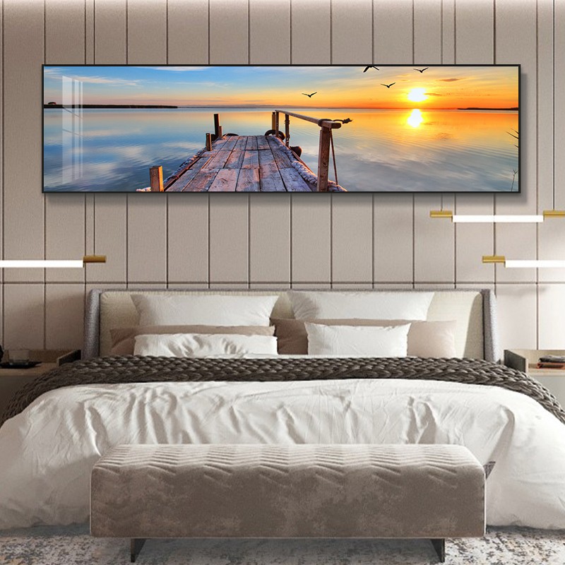 卧室装饰画主卧情侣画温馨壁画沙发背景墙挂画北欧空间卧室床头画