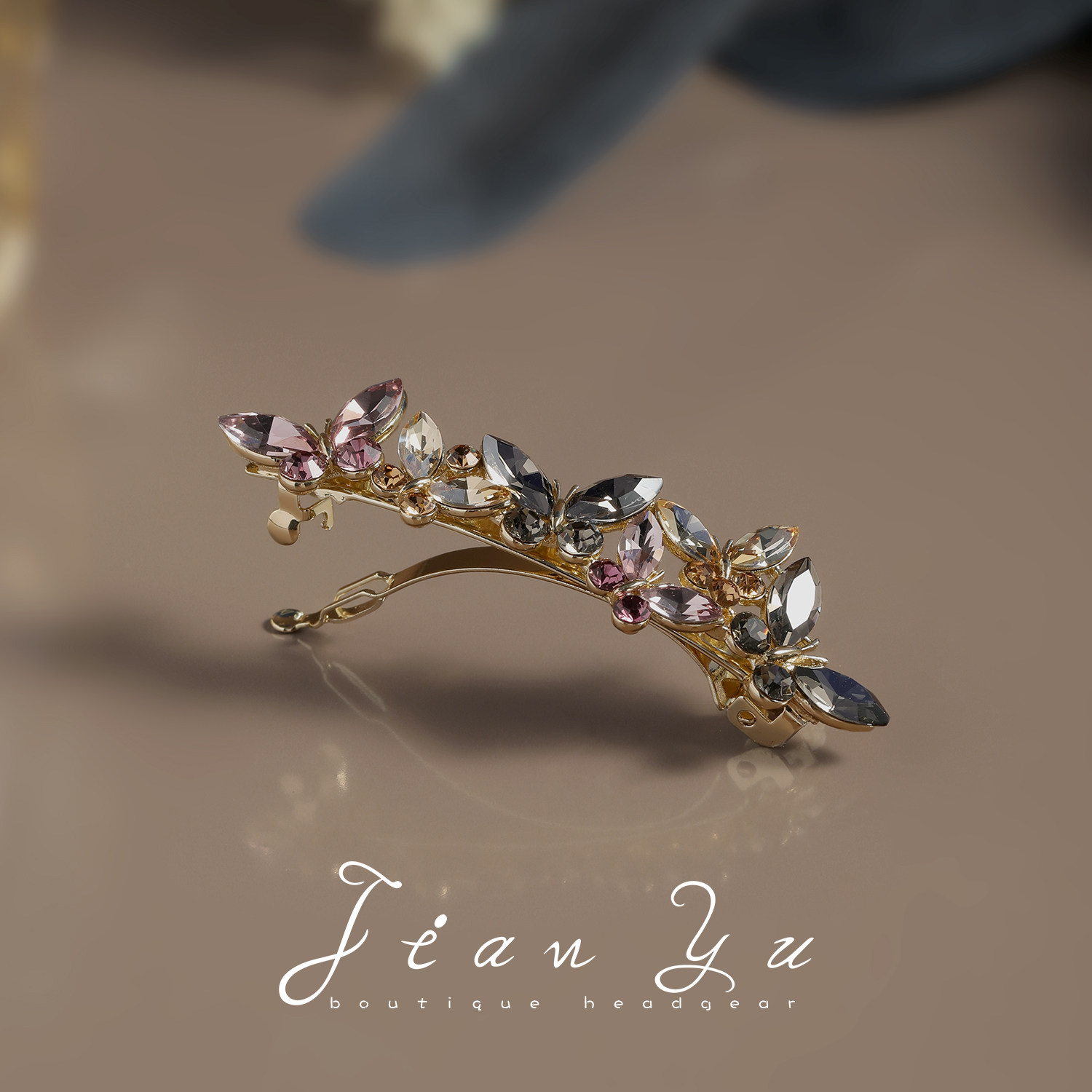 轻奢水晶发夹小众设计感蝴蝶弹簧夹高级感气质头饰百搭侧边夹发饰,饰品/流行首饰/时尚饰品新,发饰,淘宝优惠券,粉丝福利购,淘宝优惠卷